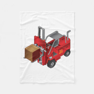 Forklift Truck Fleece Deken