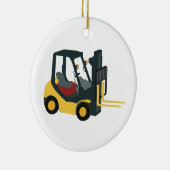 Forklift Truck Keramisch Ornament (Rechts)