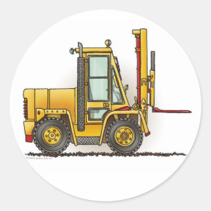 Forklift Truck Kinder Sticker