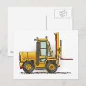 Forklift Truck Post Card Briefkaart (Voorkant / Achterkant)