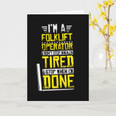 Forklift Truck Warehouse Clerk Kaart (Gele Bloem)