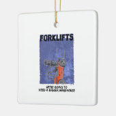 Forklifts Parody Keramisch Ornament (Links)
