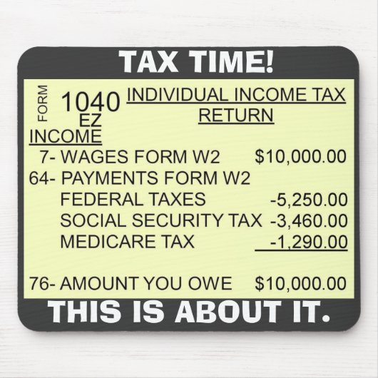 FORM_1040, BELASTINGTIJD!, DIT IS HET. MUISMAT (Voorkant)