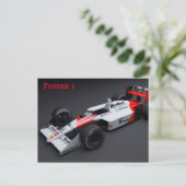 Forma 1 auto briefkaart (Staand voorkant)