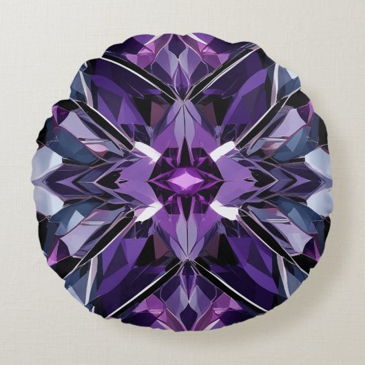 Formación de cristal geométrico rond kussen (Voorkant)