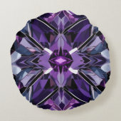 Formación de cristal geométrico rond kussen (Achterkant)