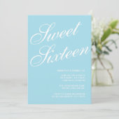 Formal Blue Sweet 16 Invitations (Debout devant)