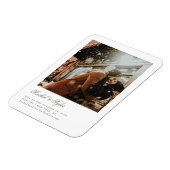 Formal Caption Wedding Engagement Save the Date Magneet (Linkerzijde)