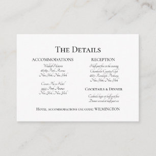 Formal Elegant Mariage Invitation Texte noir