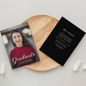 Formal Elegant Photo Graduation Party Invitation