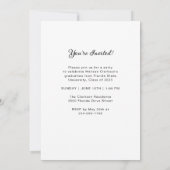Formal Elegant Script Photo Graduation Invitation (Dos)