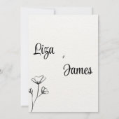 Formal Floral Crest Monogram Wedding Invitation (Dos)