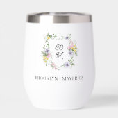 Formal Floral Monogram Crest Wedding (Arrière)