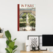 Formal Garden Courtyard Poster  Tree Lined Paths (Bureau à domicile)