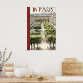 Formal Garden Courtyard Poster  Tree Lined Paths (Cuisine)