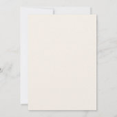 Formal Golden Lys Ecru Modern Classic Wedding Kaart (Achterkant)