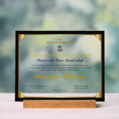 Formal Leadership Heritage Gold Award Certificate (Neutre)