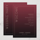 Formal Maroon Ceremony Program Programma (Voorkant / Achterkant)