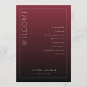 Formal Maroon Ceremony Program Programma (Voorkant)