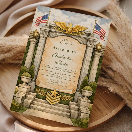 Formal Military Graduation Celebration Kaart