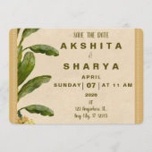 Formal Traditional Wedding Save the Date  (Voorkant)