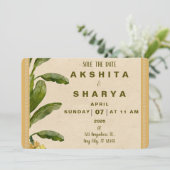 Formal Traditional Wedding Save the Date  (Debout devant)