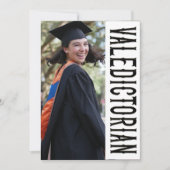 FORMAL VALEDICTORIAN Foto Afstuderen kondiging Aankondiging (Voorkant)