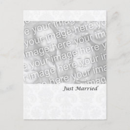 Formal White is getrouwd Aankondigingskaart