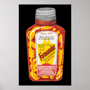 Formamint Medical Tablets Recvertisement Poster
