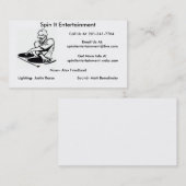 format de carte de busniss de logo du DJ, busniss (Devant / Derrière)