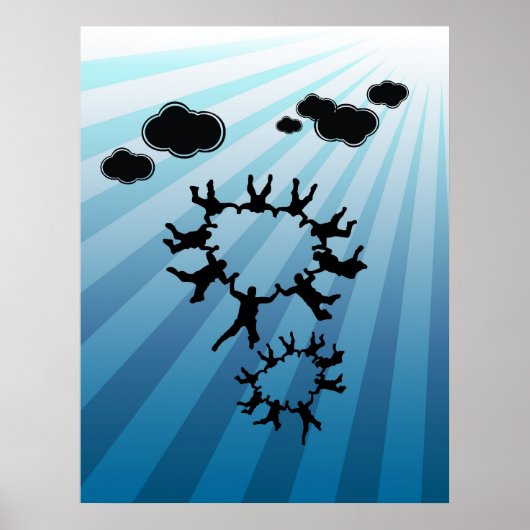 Formatie Skydive Poster (Voorkant)
