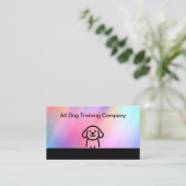 Formation des chiens Cartes de visite modernes (Debout devant)