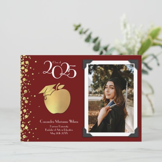 Formation des enseignants Faire-part de diplôme d' (Debout devant)