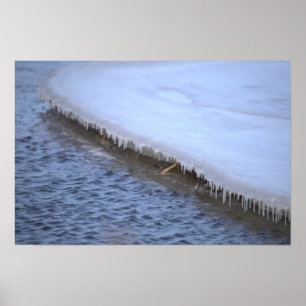Formation Glacée avec Affiche d'Eau