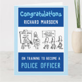 Formation pour devenir une carte d'agent de police (Devant)