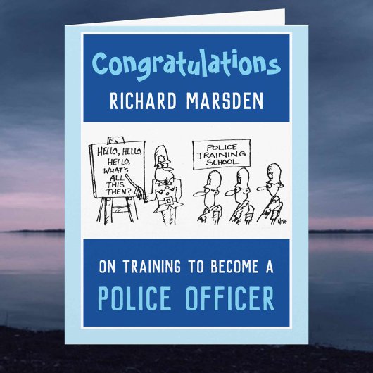 Formation pour devenir une carte d'agent de police