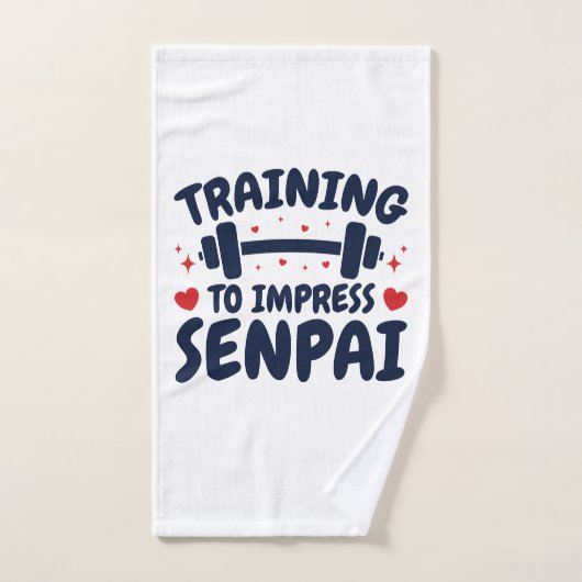 Formation pour impressionner Senpai Anime entraîne (Serviette à main)