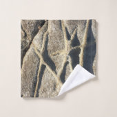 Formation rocheuse côtière motif étoile Plage (Gant de toilette)