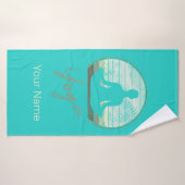 Formation Yoga Conception Vintage Méditation Ou Pi (Serviette de bain)