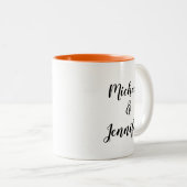 Forme cardiaque Jigsaw Puzzle Mug (Devant droit)