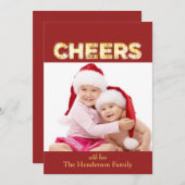 Forme de balise Carte photo de vacances (Devant / Derrière)