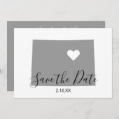 Forme de carte du Colorado gris (Devant / Derrière)