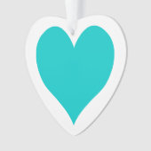 Forme de coeur bleu caraïbe (devant)