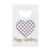 Forme de coeur élégant rouge et bleu (Dos)