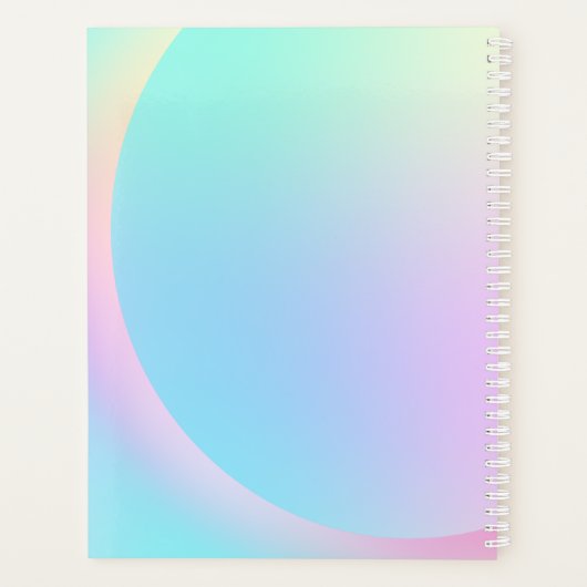 Forme de dégradé pastel doux arc-en-ciel (Dos)