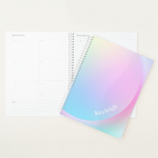 Forme de dégradé pastel doux arc-en-ciel (Devant avec enveloppe)