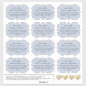 Forme de Étiquette de messagerie en bleu foncé (Feuille)