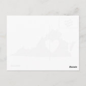 Forme de la carte d'état gris de Virginie avec déc (Dos)