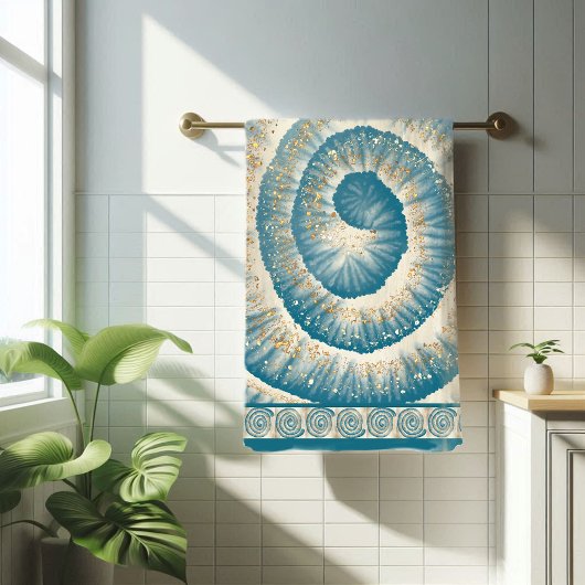 Forme de spirale de coquille Nautilus Turquoise