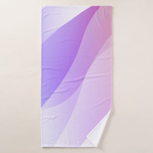 Forme de vague géométrique Abstraite avec C doux d (Serviette de bain)